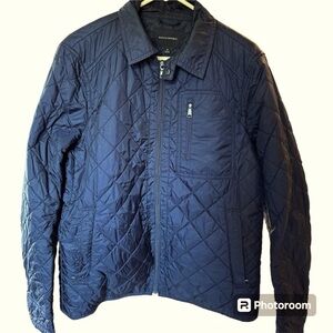 Banana Republic Navy Quilted Lightweight Jacket - Women Sz. M EUC